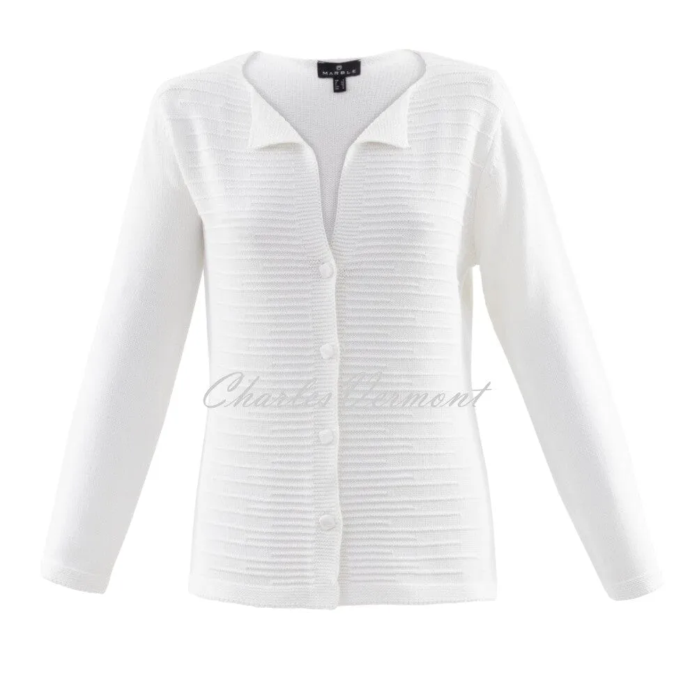 Marble Cardigan – Style 6122-102 (White)