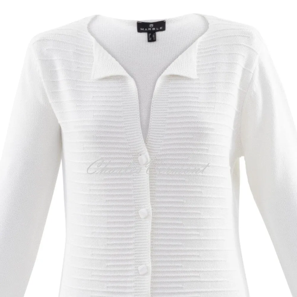 Marble Cardigan – Style 6122-102 (White)