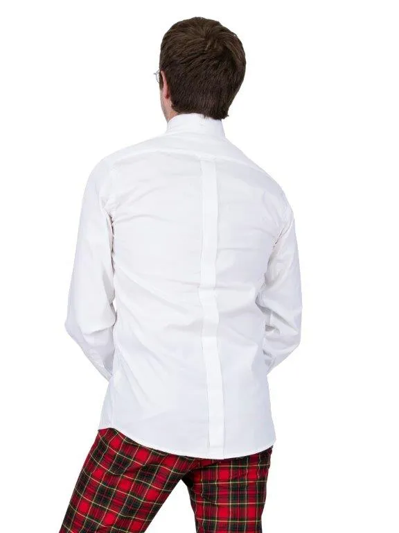 Men’s White Oxford Long Sleeve Shirt