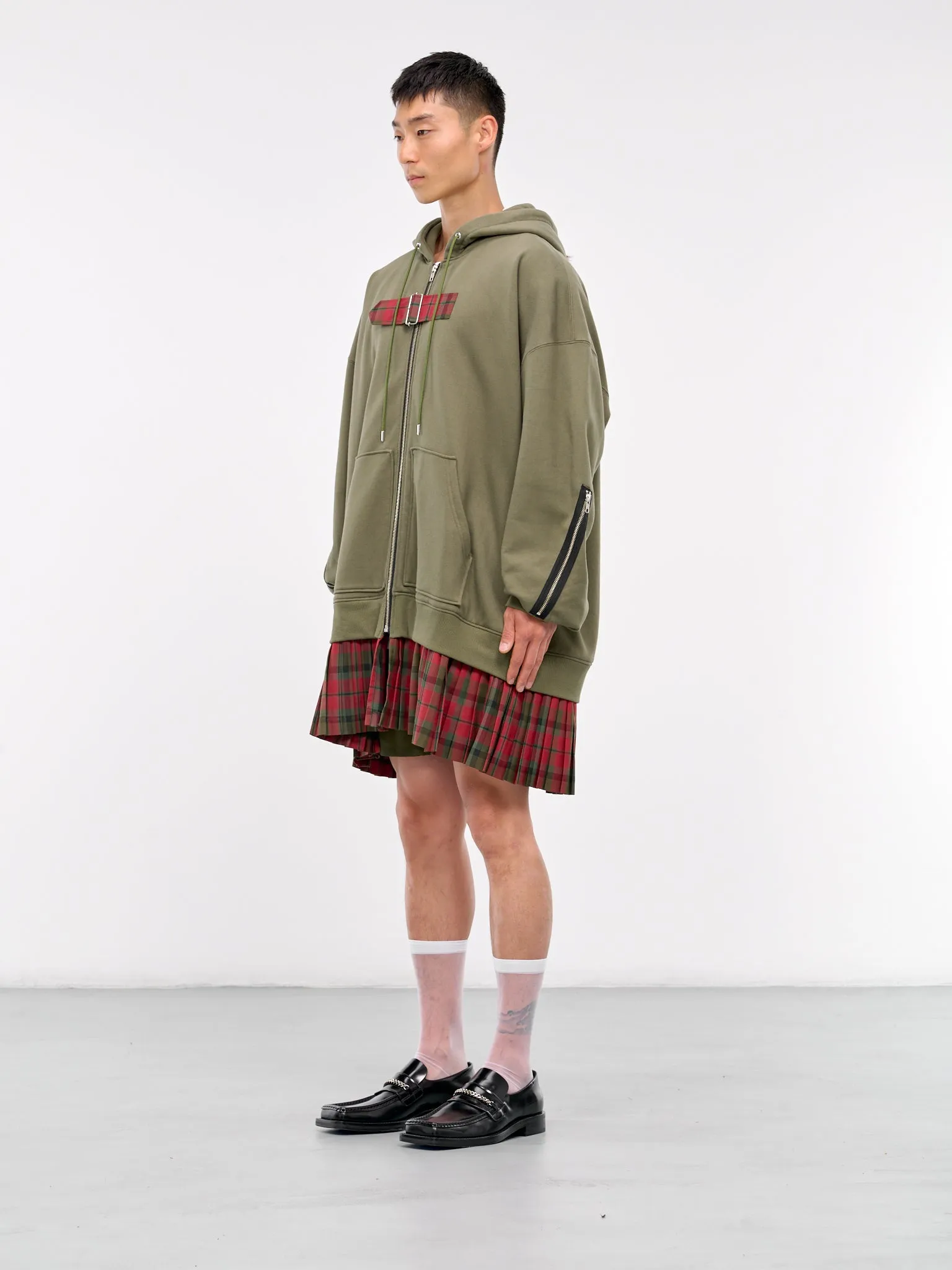 Mohawk Punk Hoodie (KL874-KHAKI-GREEN)