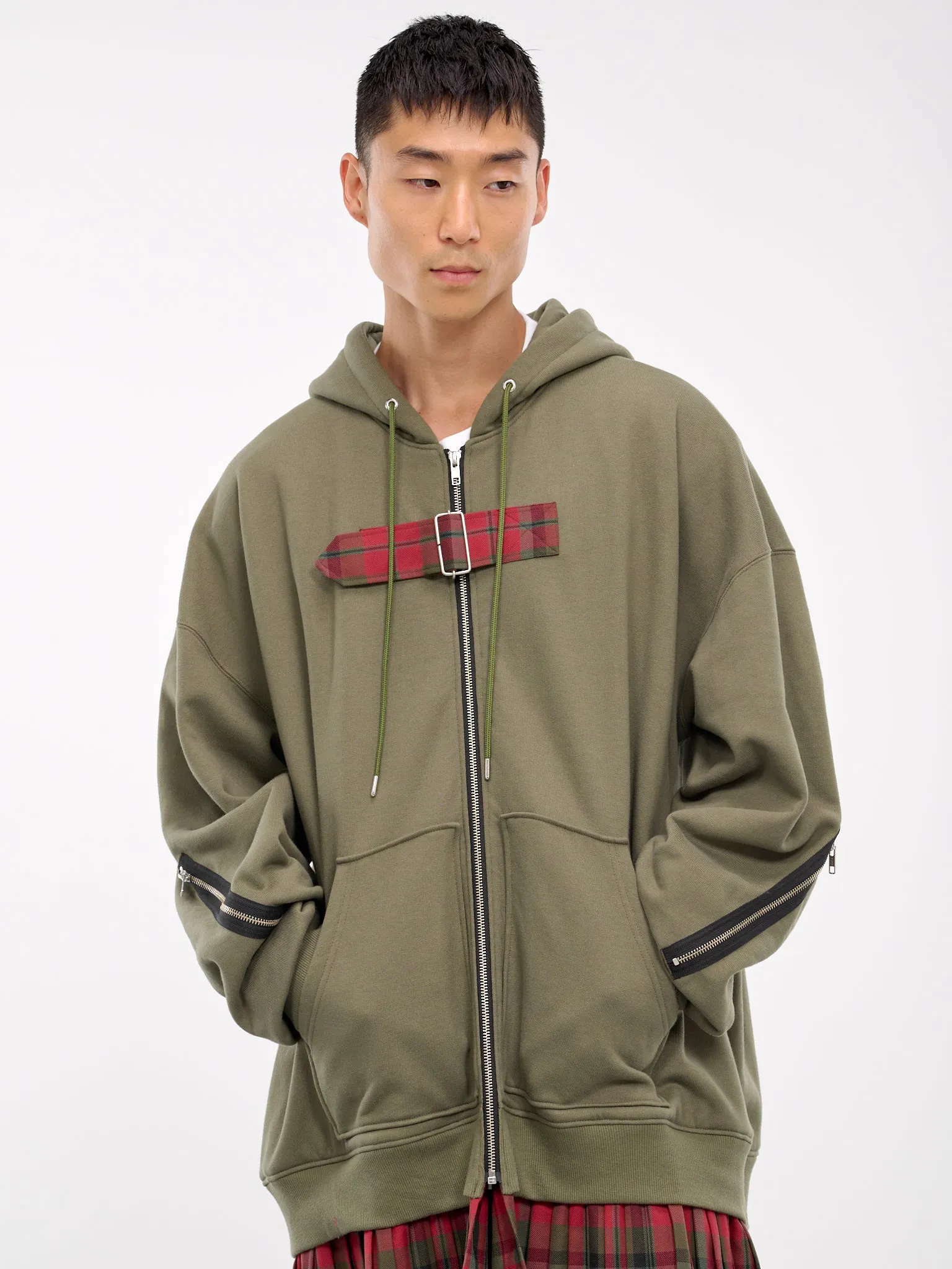 Mohawk Punk Hoodie (KL874-KHAKI-GREEN)