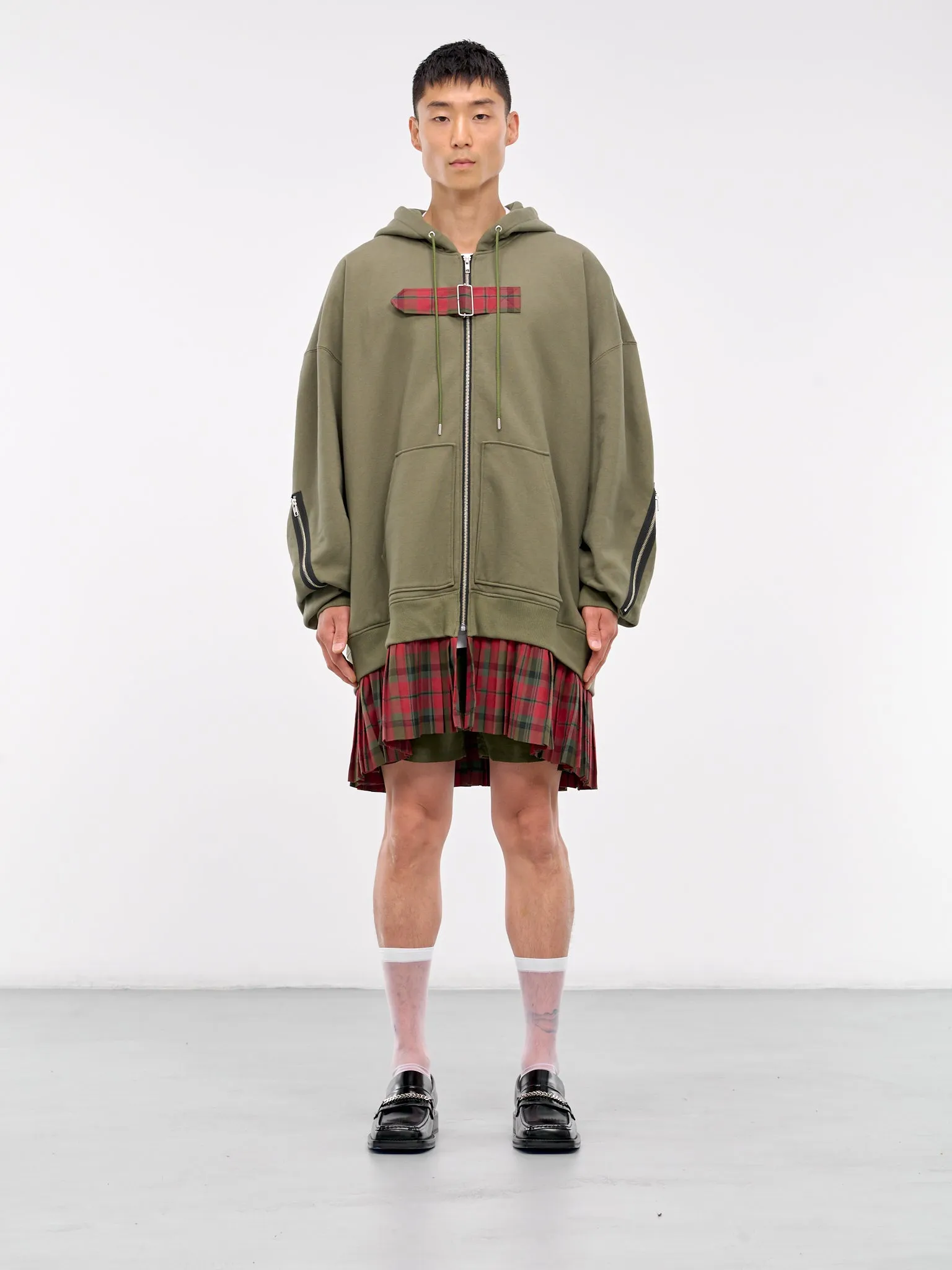 Mohawk Punk Hoodie (KL874-KHAKI-GREEN)