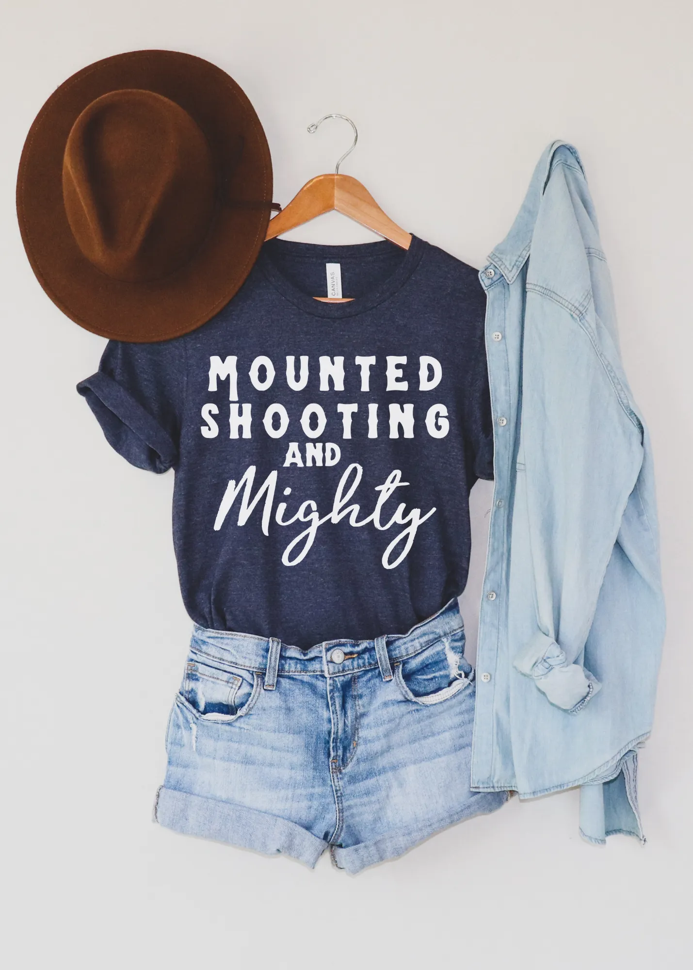 Mounted Shooting & Mighty Short Sleeve Tee