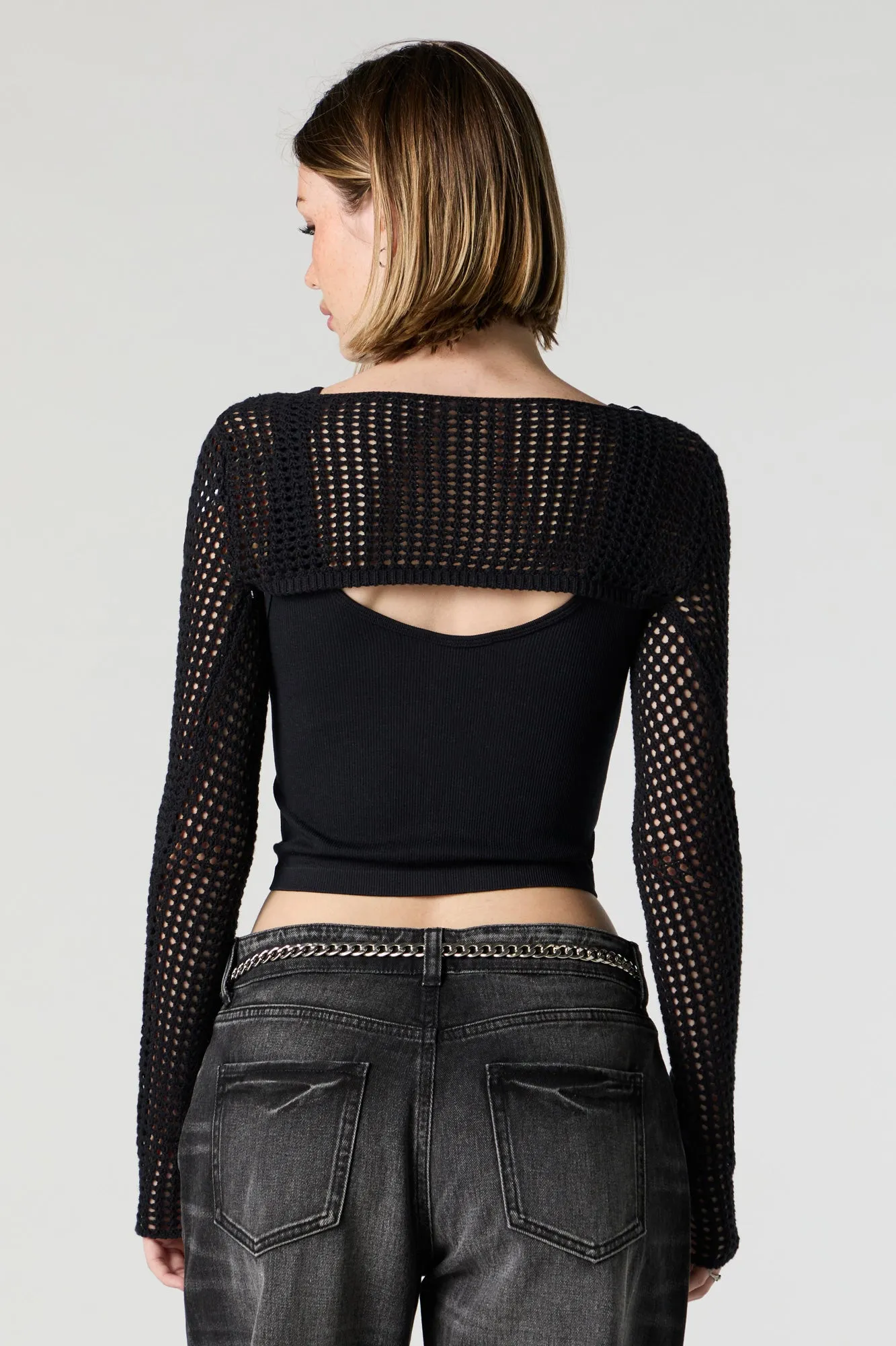 Open Knit Bolero