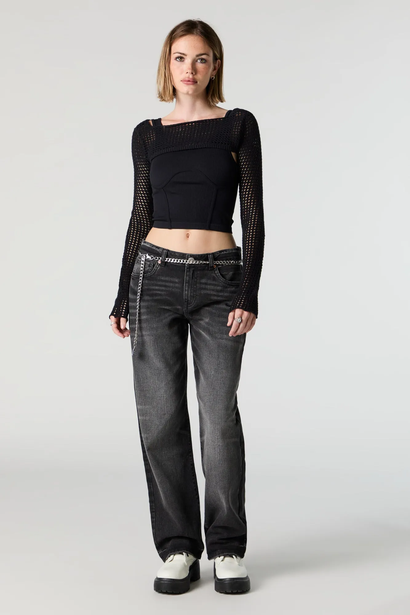 Open Knit Bolero