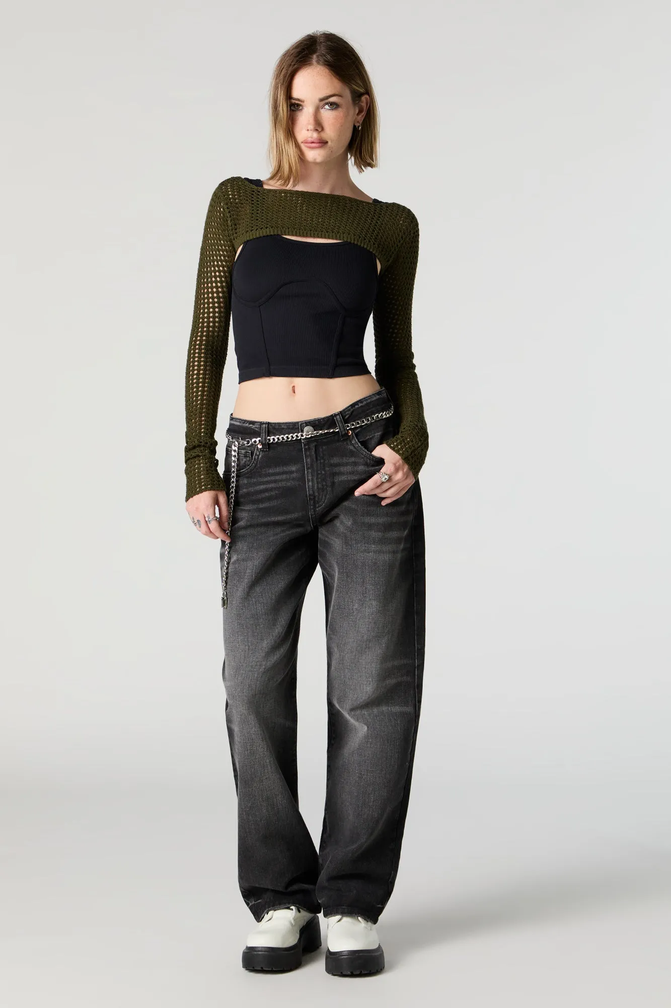 Open Knit Bolero