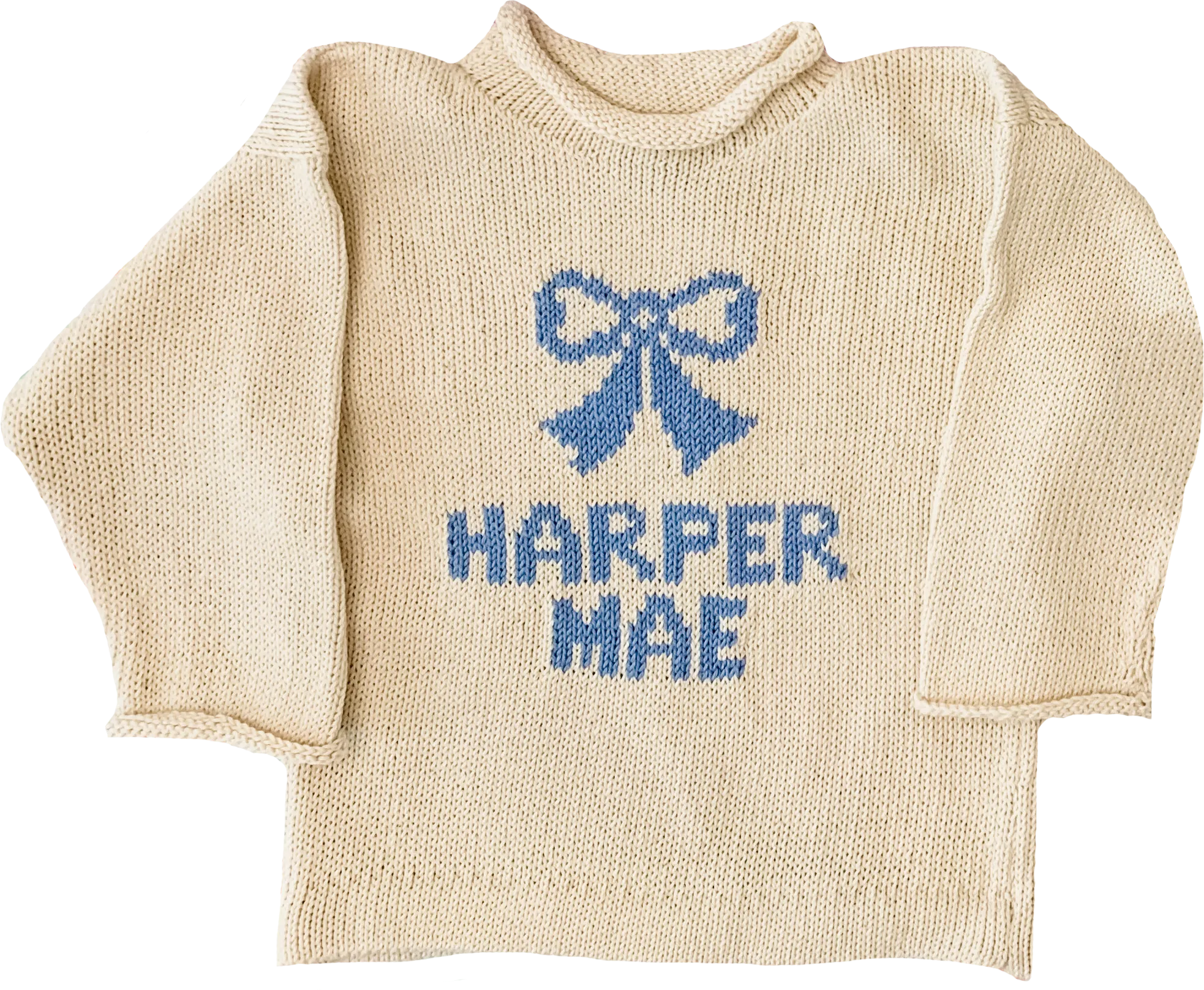 "The bigger your bow, the more your Momma loves you" Sweater