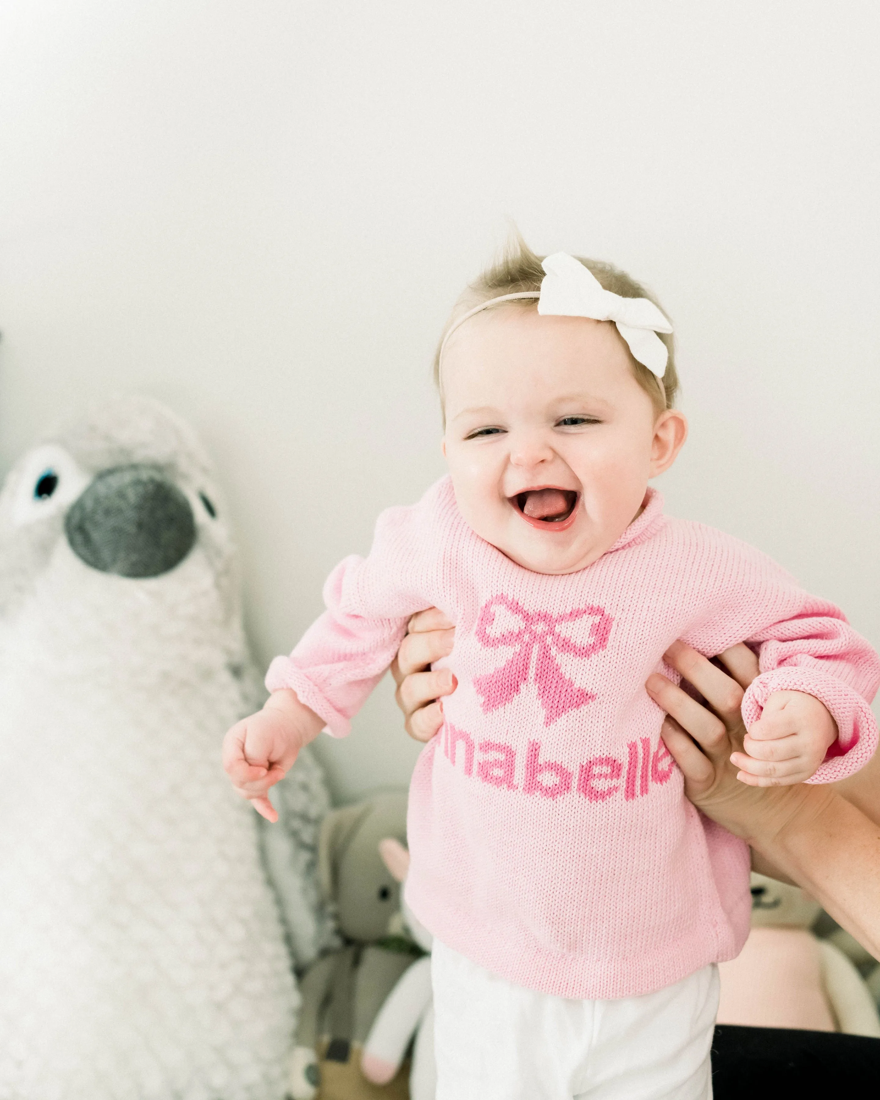 "The bigger your bow, the more your Momma loves you" Sweater