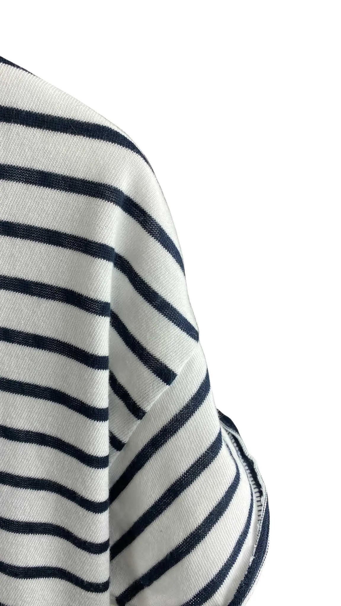 Rag & Bone, Women's Boxy Striped Tee, White/Navy, Size M