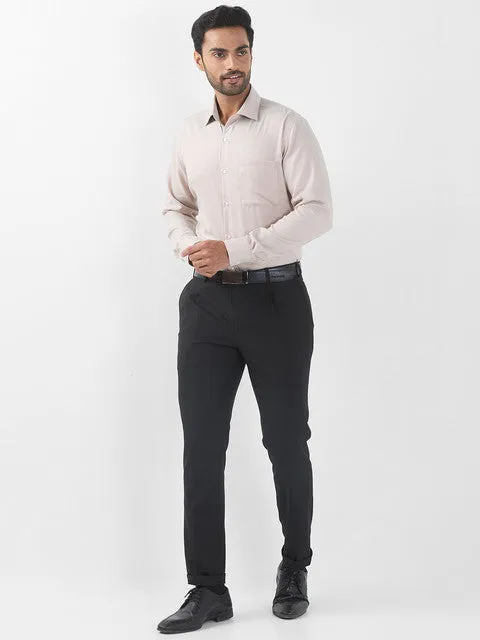 Raymond Men Brown Structured Contemporary Fit Cotton Wrinkle Free Formal Shirt