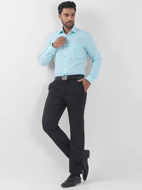 Raymond Men Green Checks Contemporary Fit Cotton Wrinkle Free Formal Shirt
