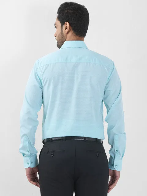 Raymond Men Green Checks Contemporary Fit Cotton Wrinkle Free Formal Shirt