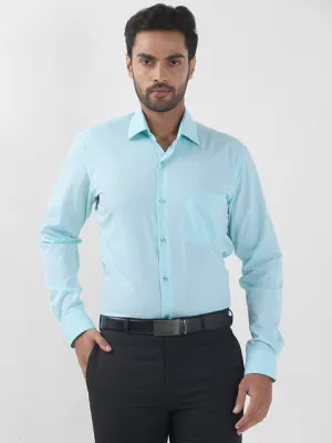 Raymond Men Green Checks Contemporary Fit Cotton Wrinkle Free Formal Shirt