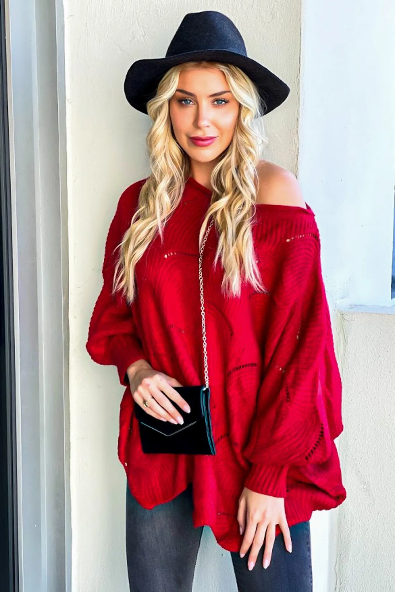 Red Knit Sweater