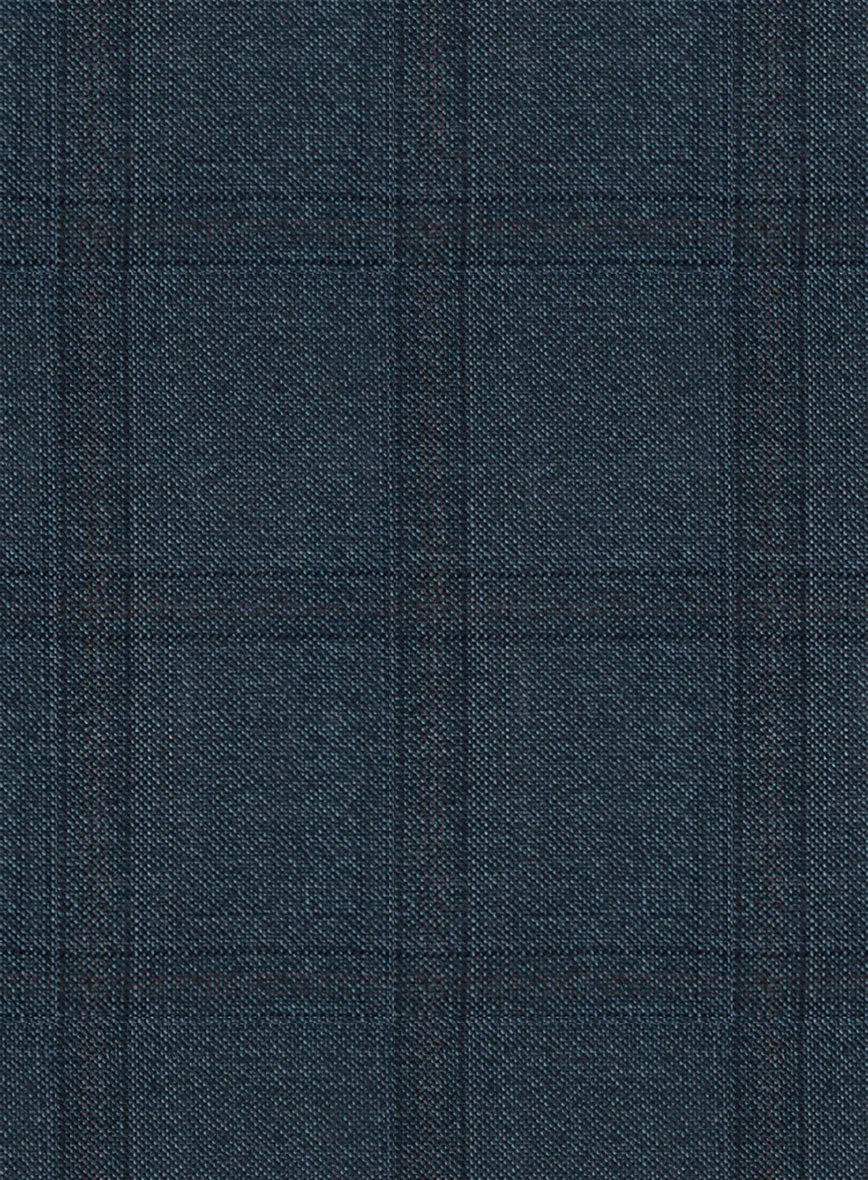 Reda Baltie Blue Checks Wool Suit