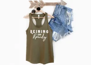 Reining & Rowdy  Racerback Tank