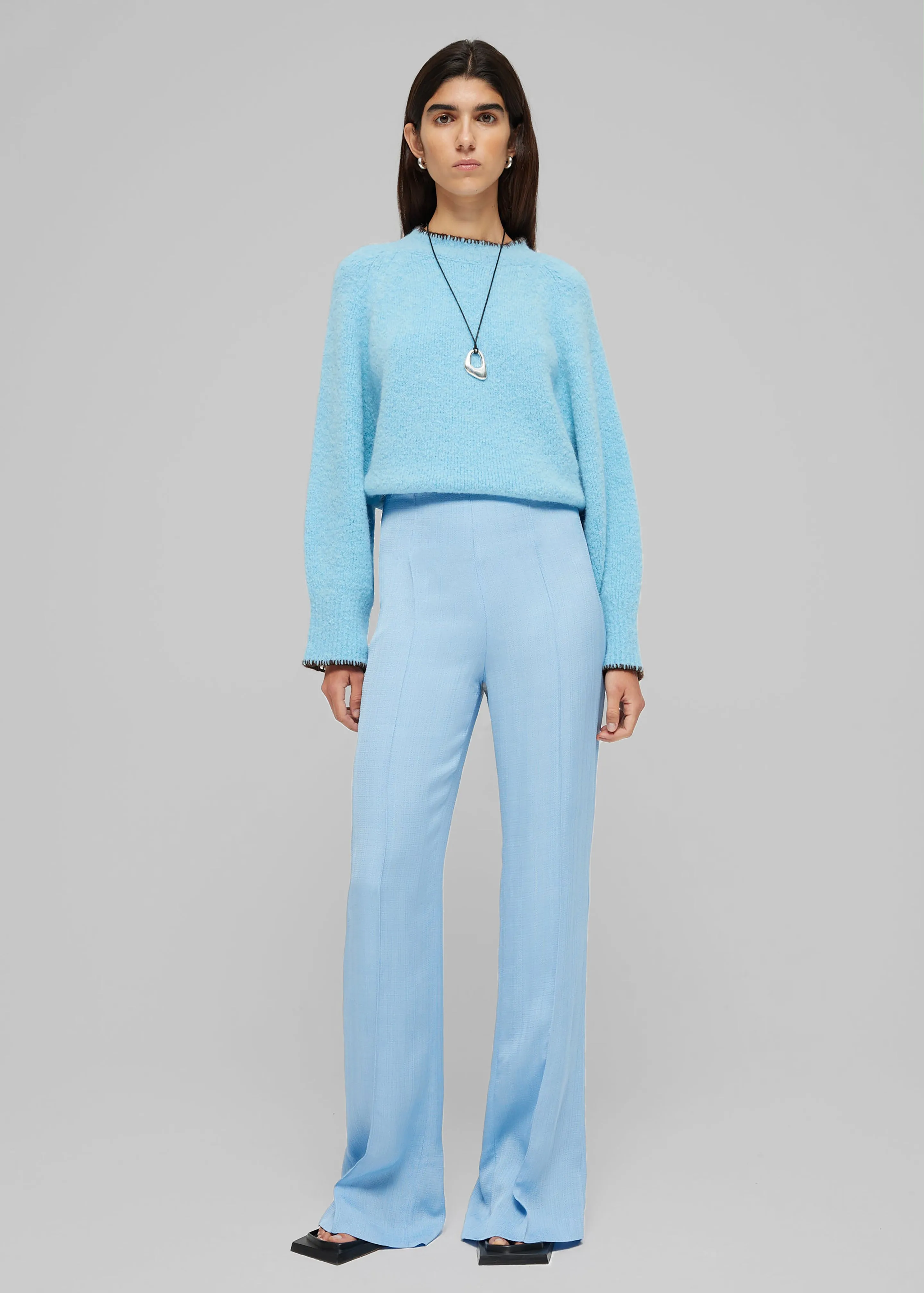 Róhe High-Waisted Tailored Trousers - Sky