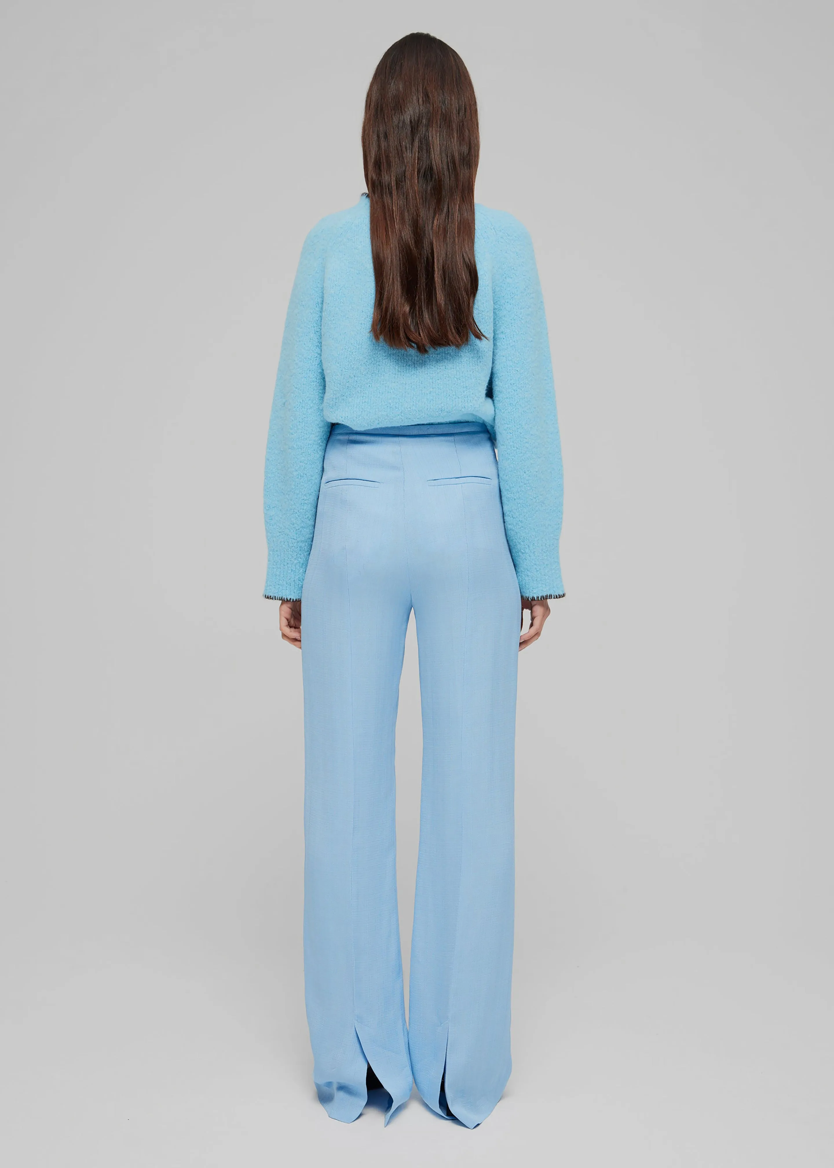 Róhe High-Waisted Tailored Trousers - Sky