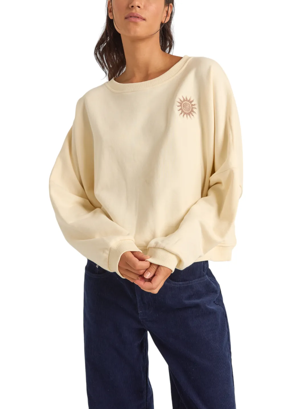 Rhythm - Sun Bleached Slouch Fleece - Cream