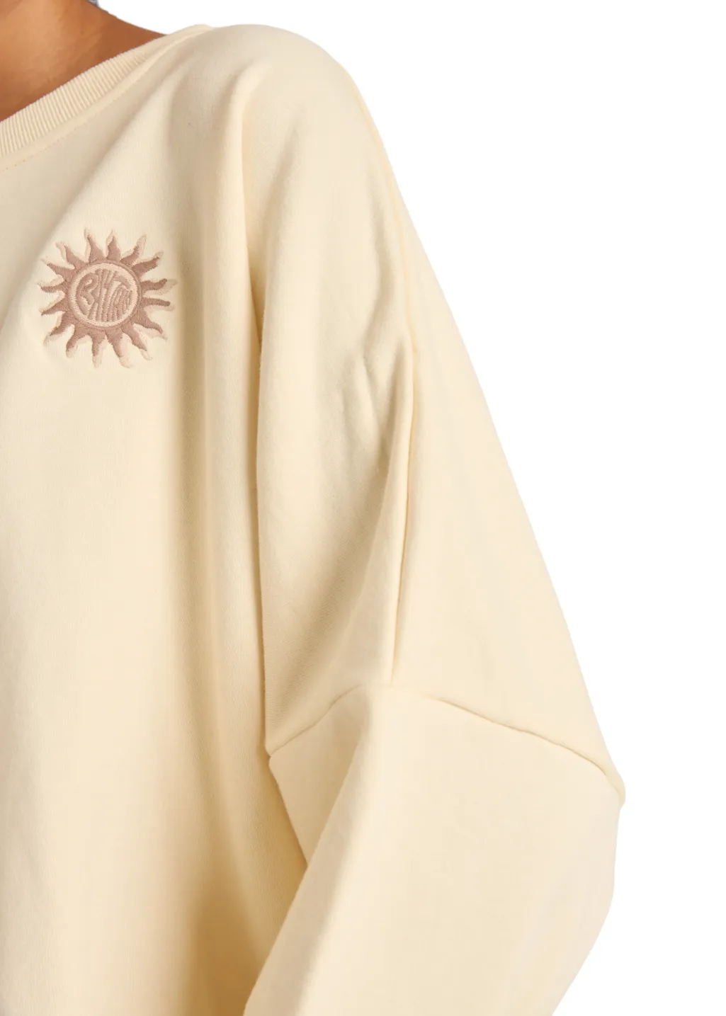 Rhythm - Sun Bleached Slouch Fleece - Cream