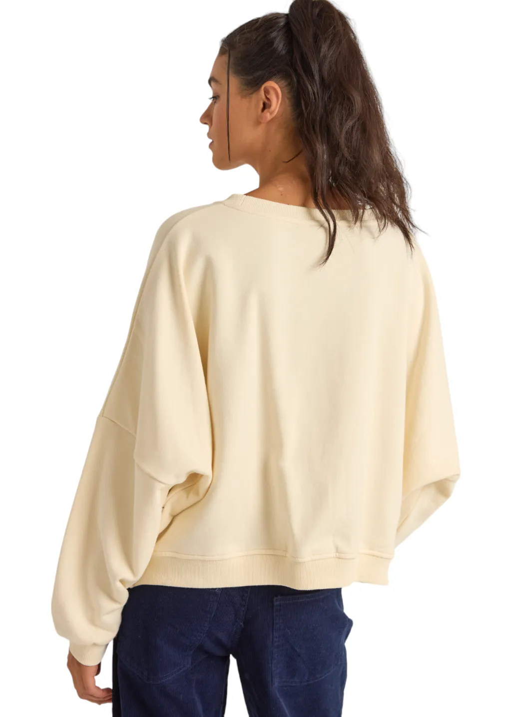Rhythm - Sun Bleached Slouch Fleece - Cream