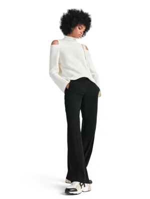 Riani Slim Fit Bootcut Scuba Trousers In Black 433470-8190 Col 999