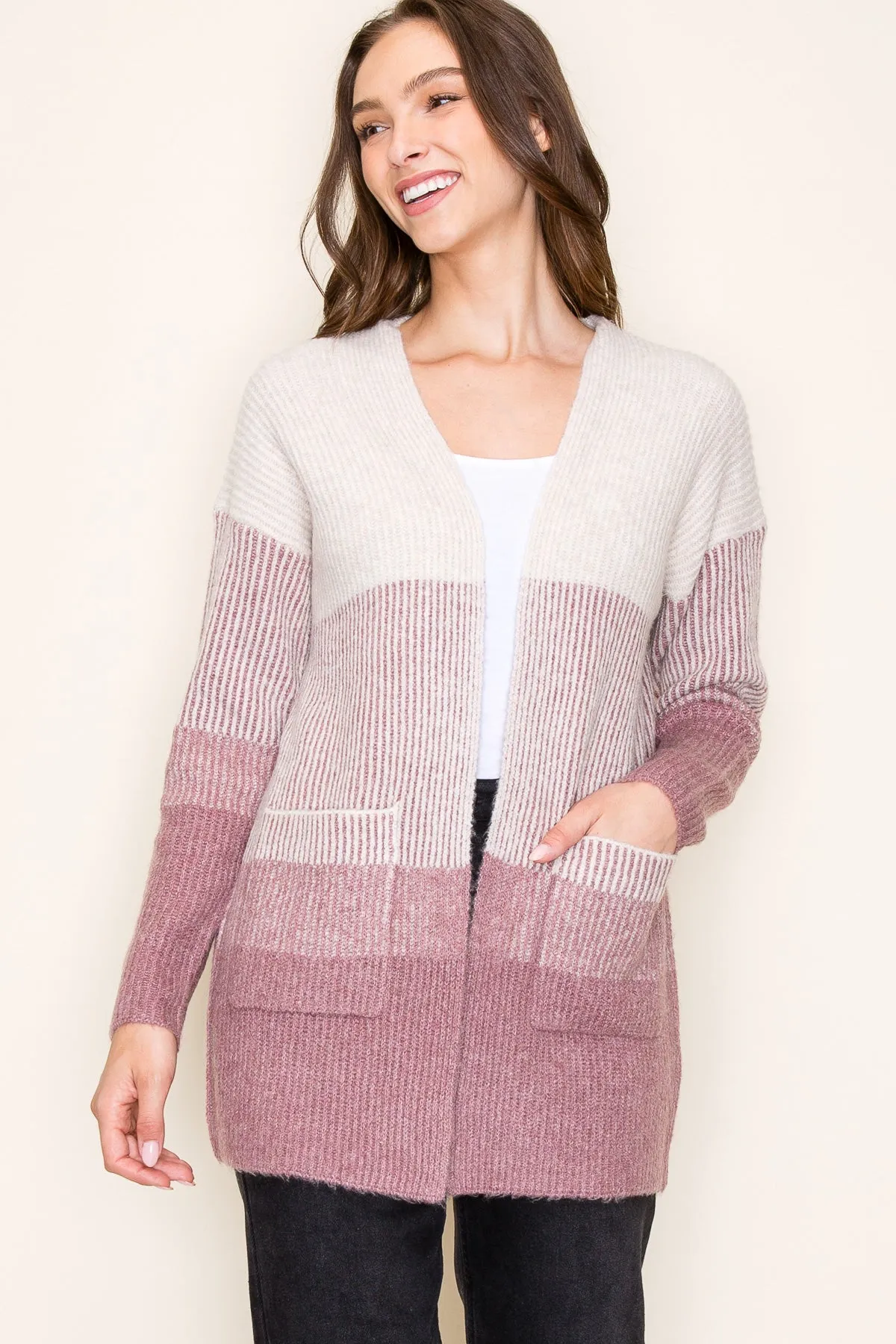 Ribbed Colorblock Cardigans - 3 Colors! - FINAL SALE