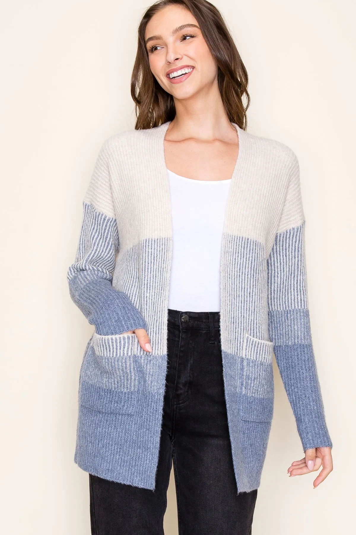 Ribbed Colorblock Cardigans - 3 Colors! - FINAL SALE