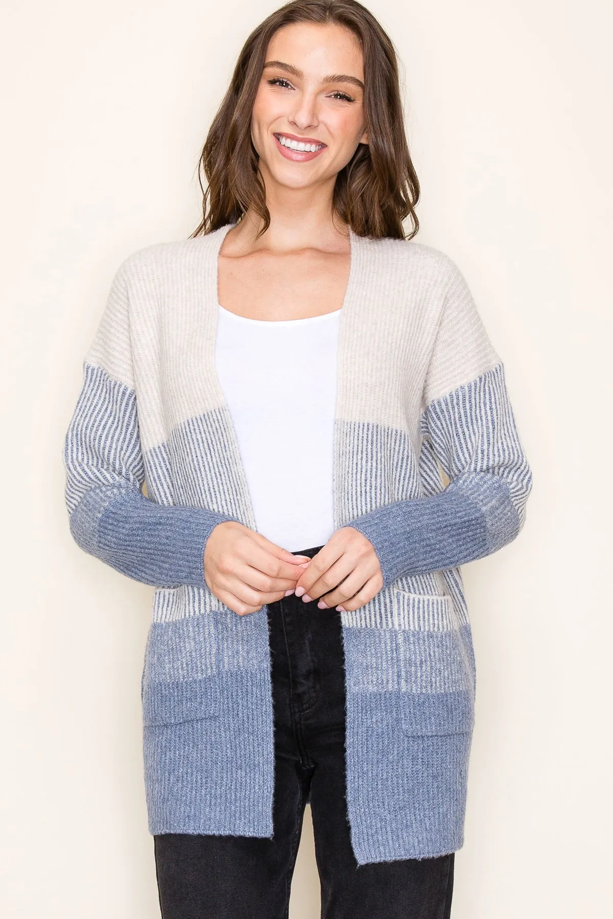 Ribbed Colorblock Cardigans - 3 Colors! - FINAL SALE