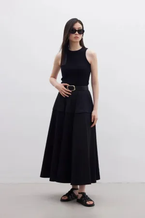 Ruffled Skirt Black