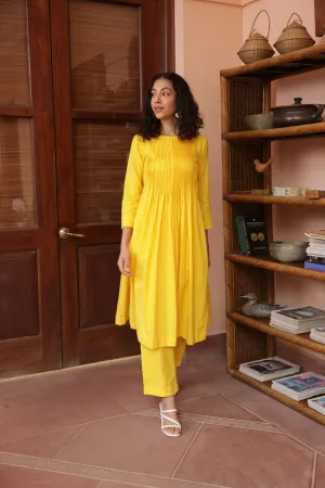 Santorini Kurta Set - Yellow (Set of 2)
