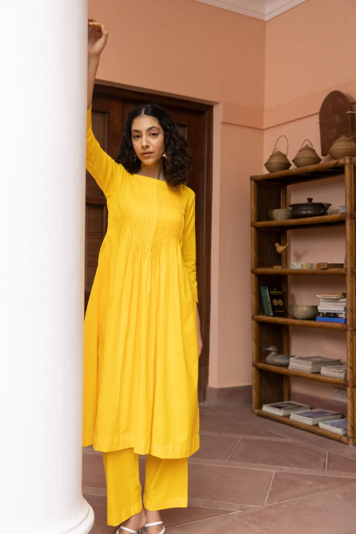 Santorini Kurta Set - Yellow (Set of 2)