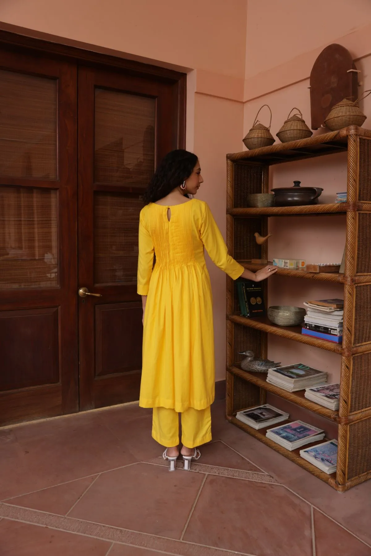 Santorini Kurta Set - Yellow (Set of 2)