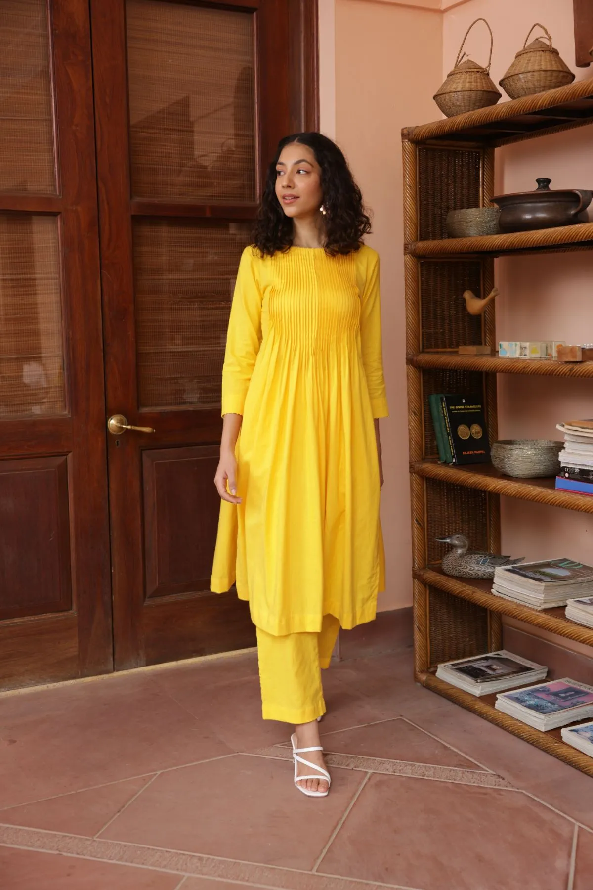 Santorini Kurta Set - Yellow (Set of 2)