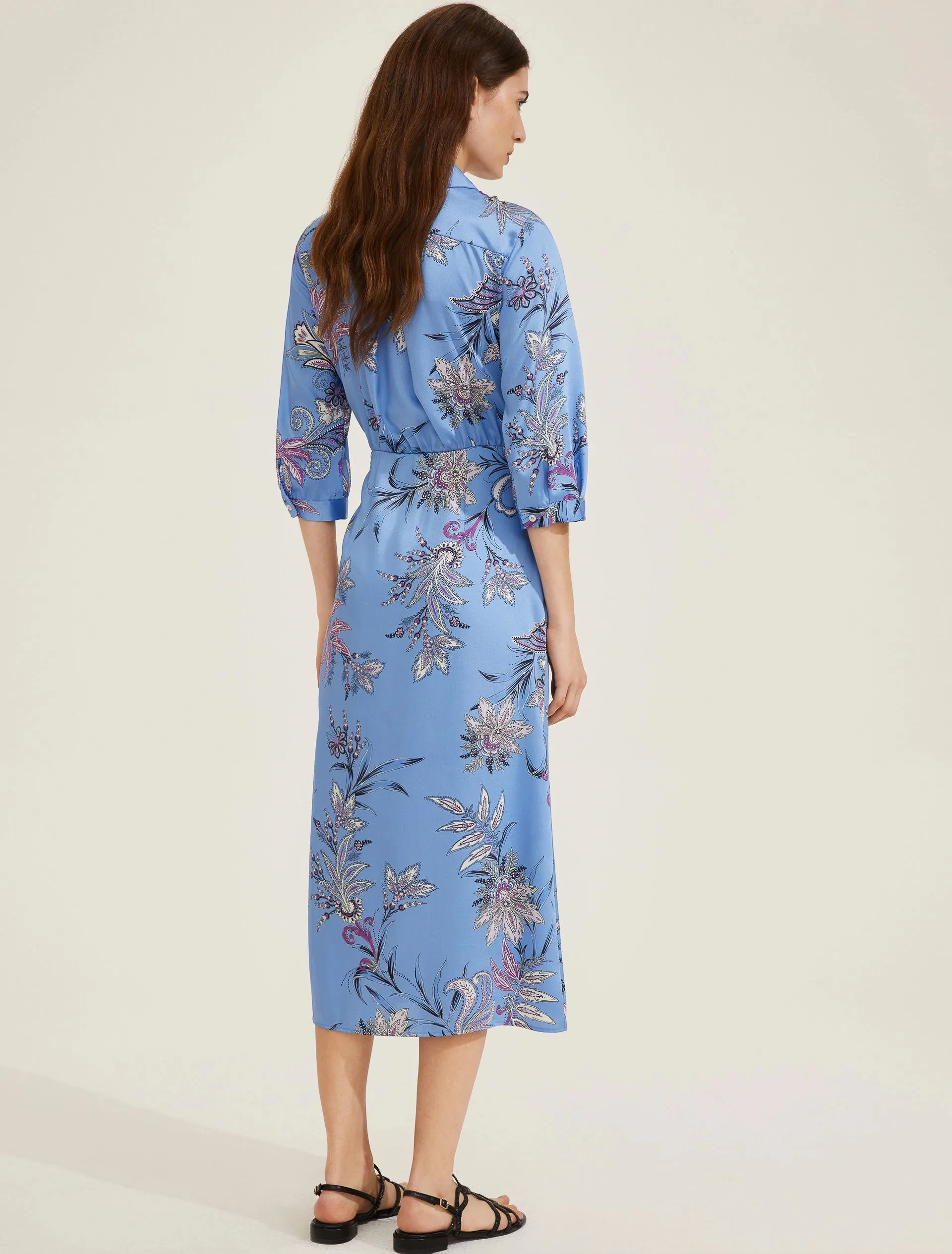 Sash Dress - Light blue