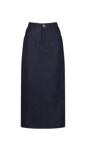 Saxe Denim Maxi Skirt