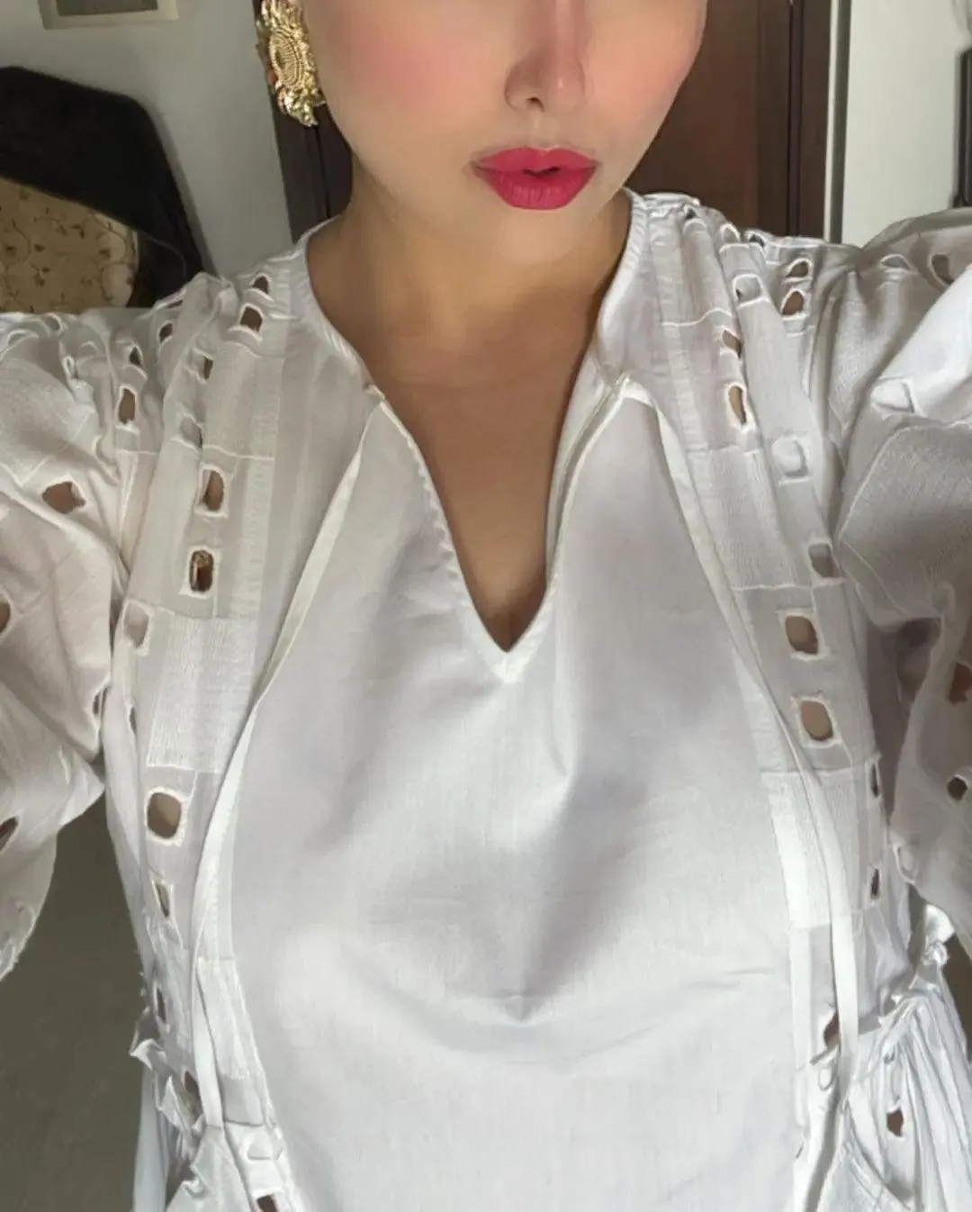 Schiffli embroidered Cotton Dress