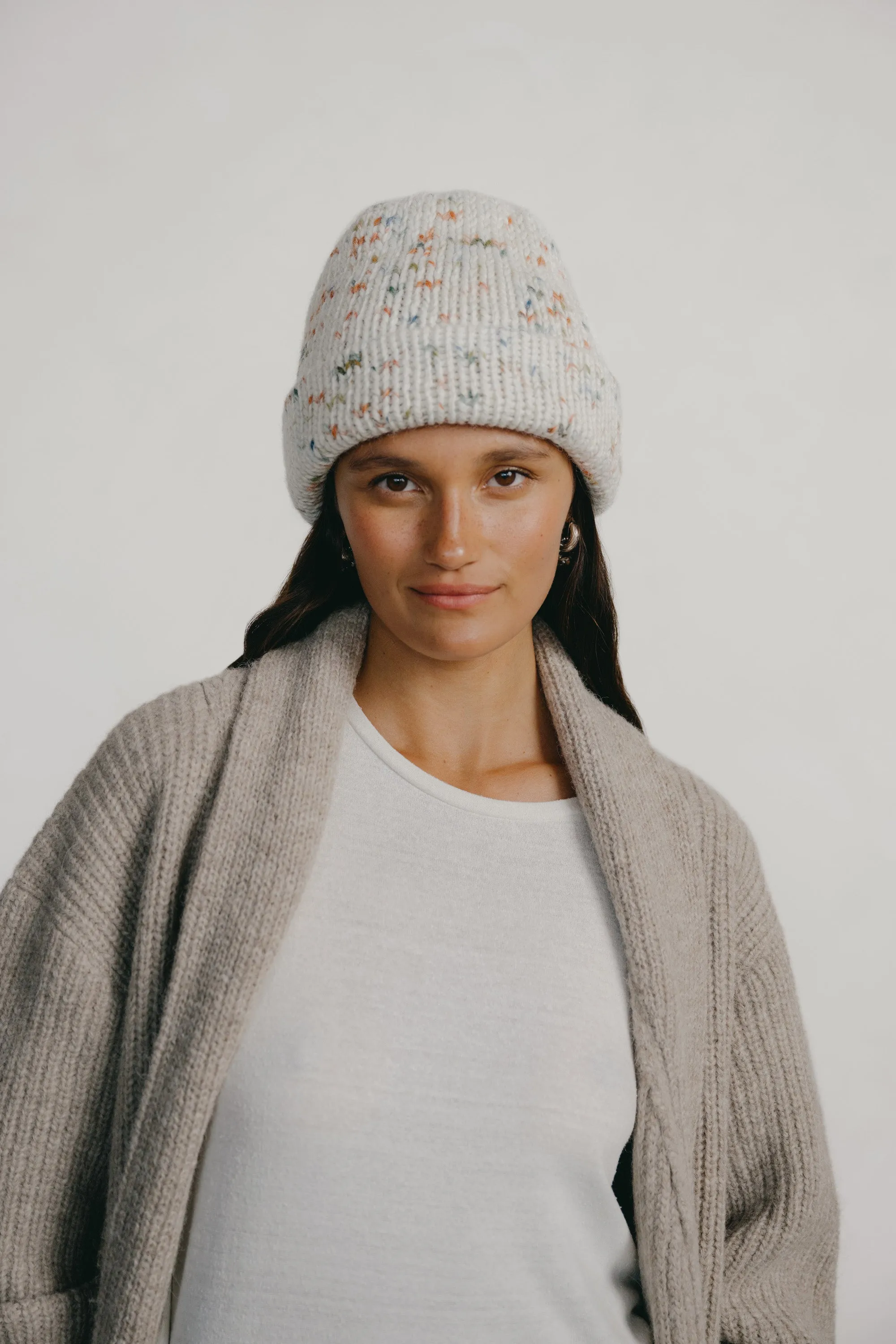 Sierra Beanie, Alpaca Wool, Aurora