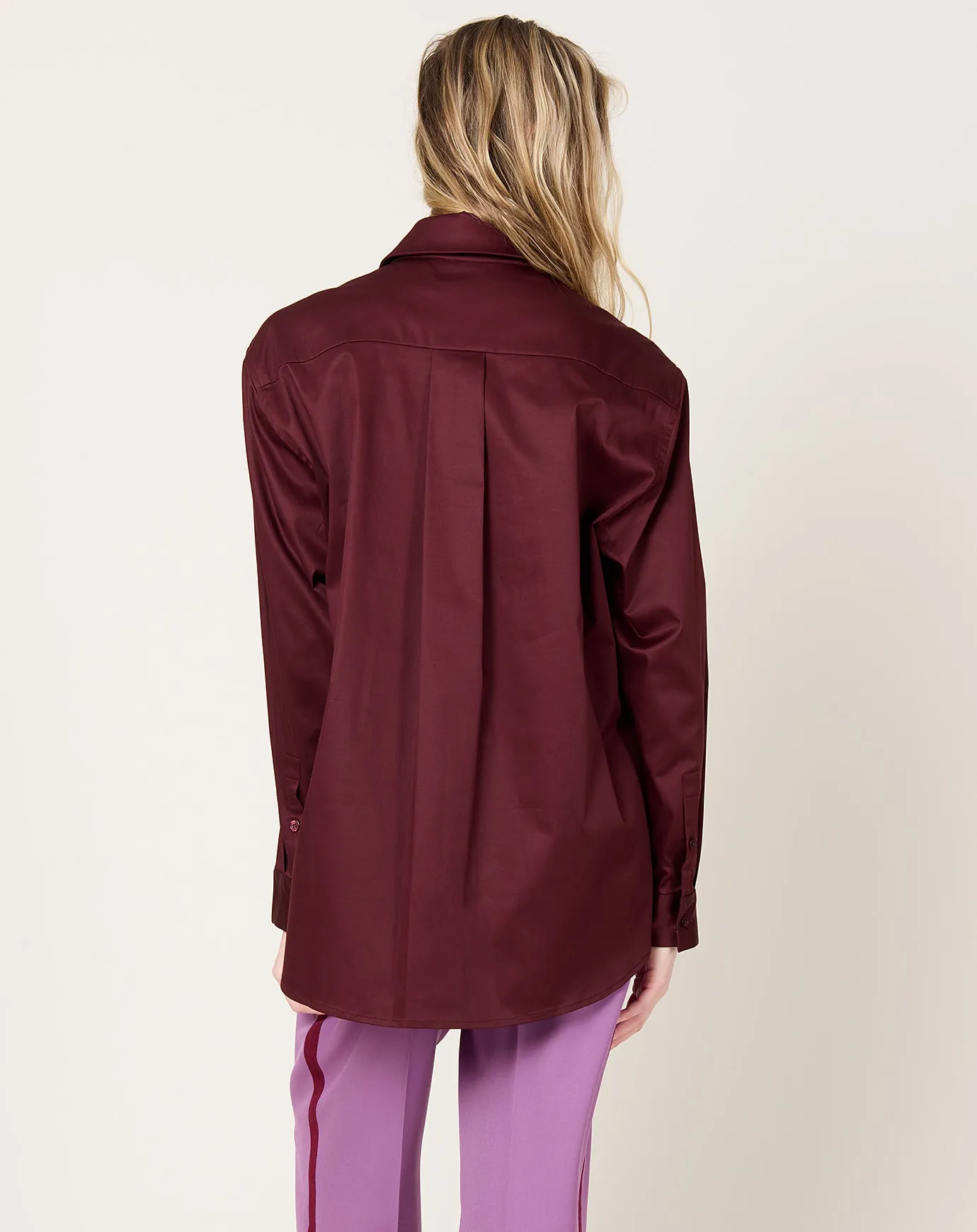 Signature Button Down in Burgundy