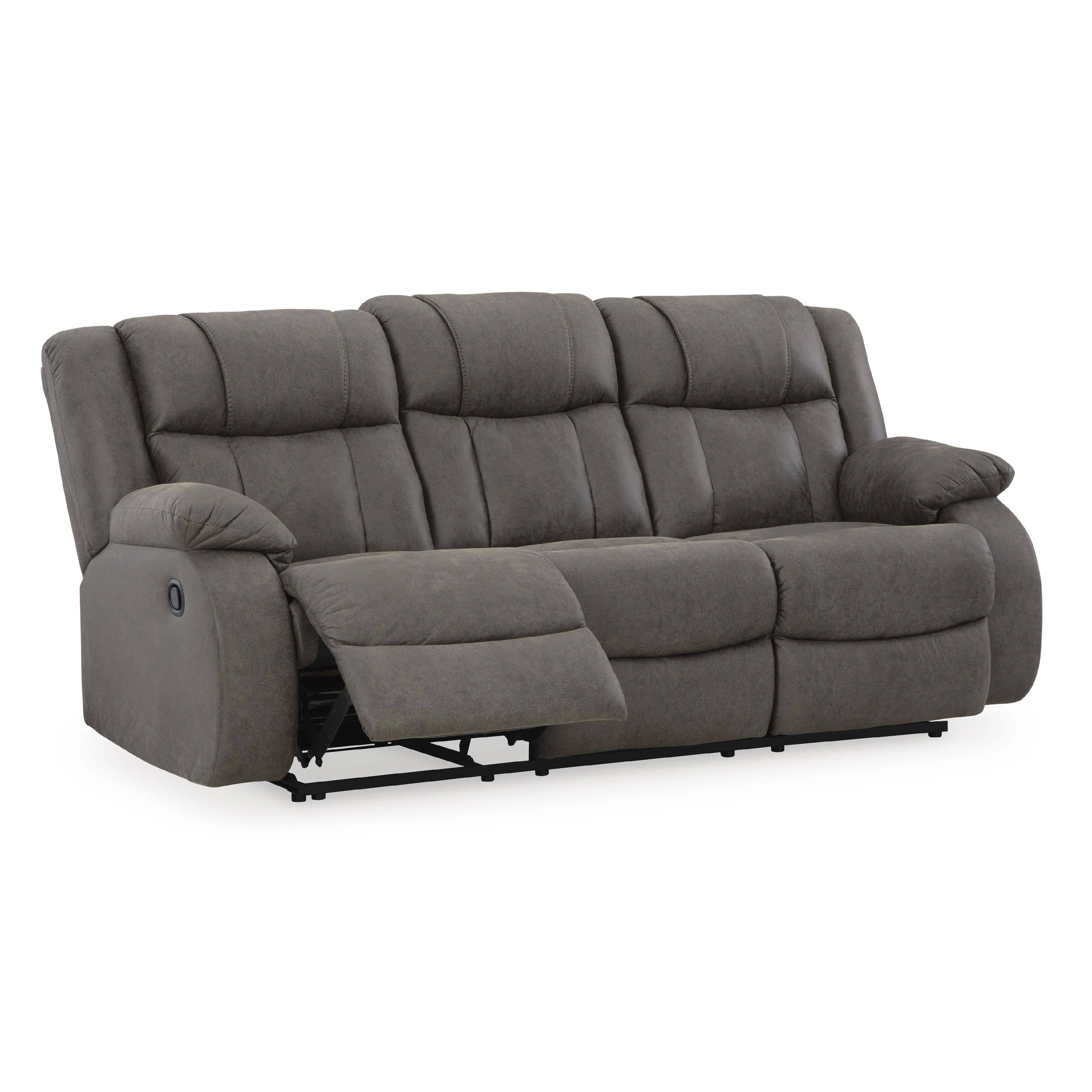 Signature Design by Ashley First Base Reclining Leather Look Sofa 6880488