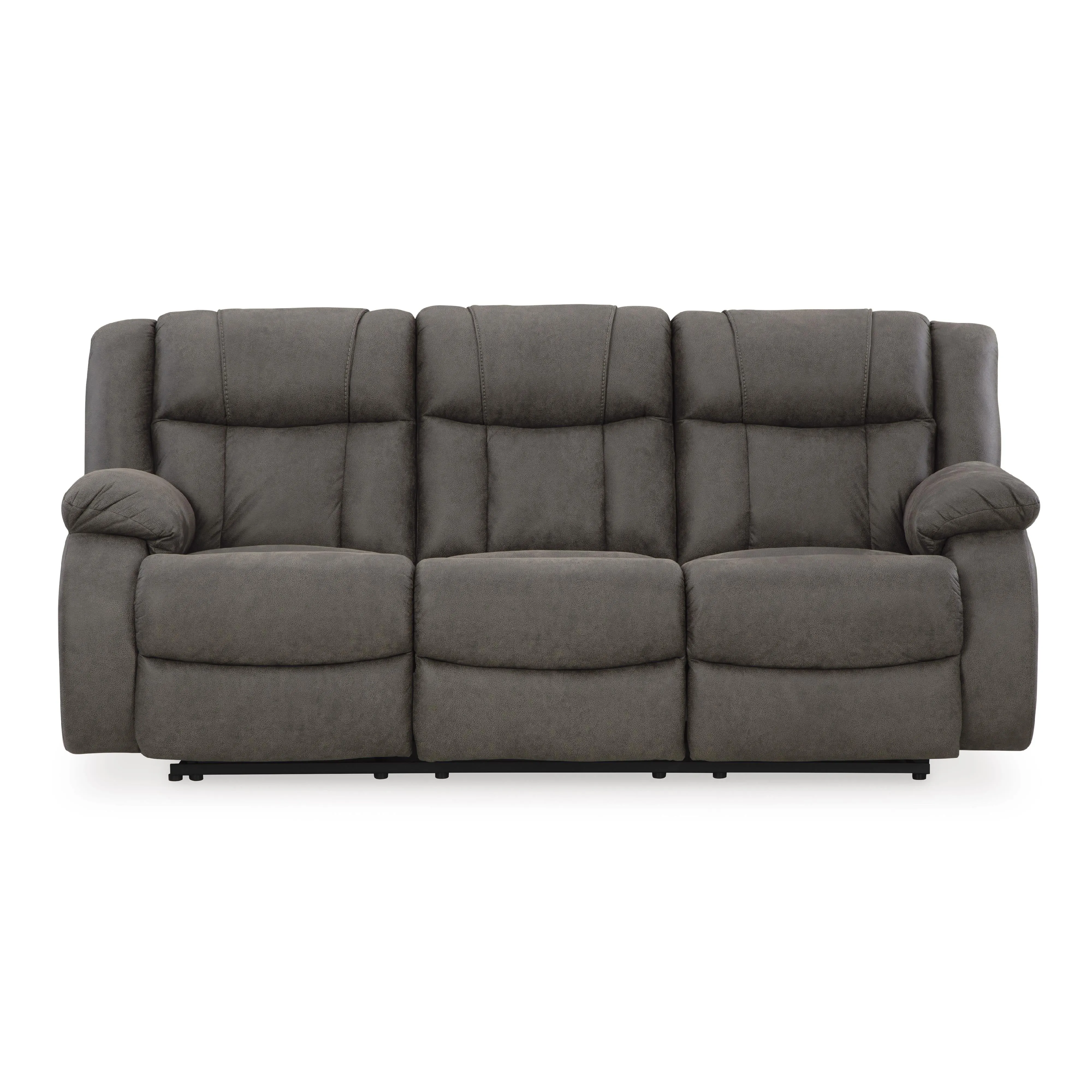 Signature Design by Ashley First Base Reclining Leather Look Sofa 6880488
