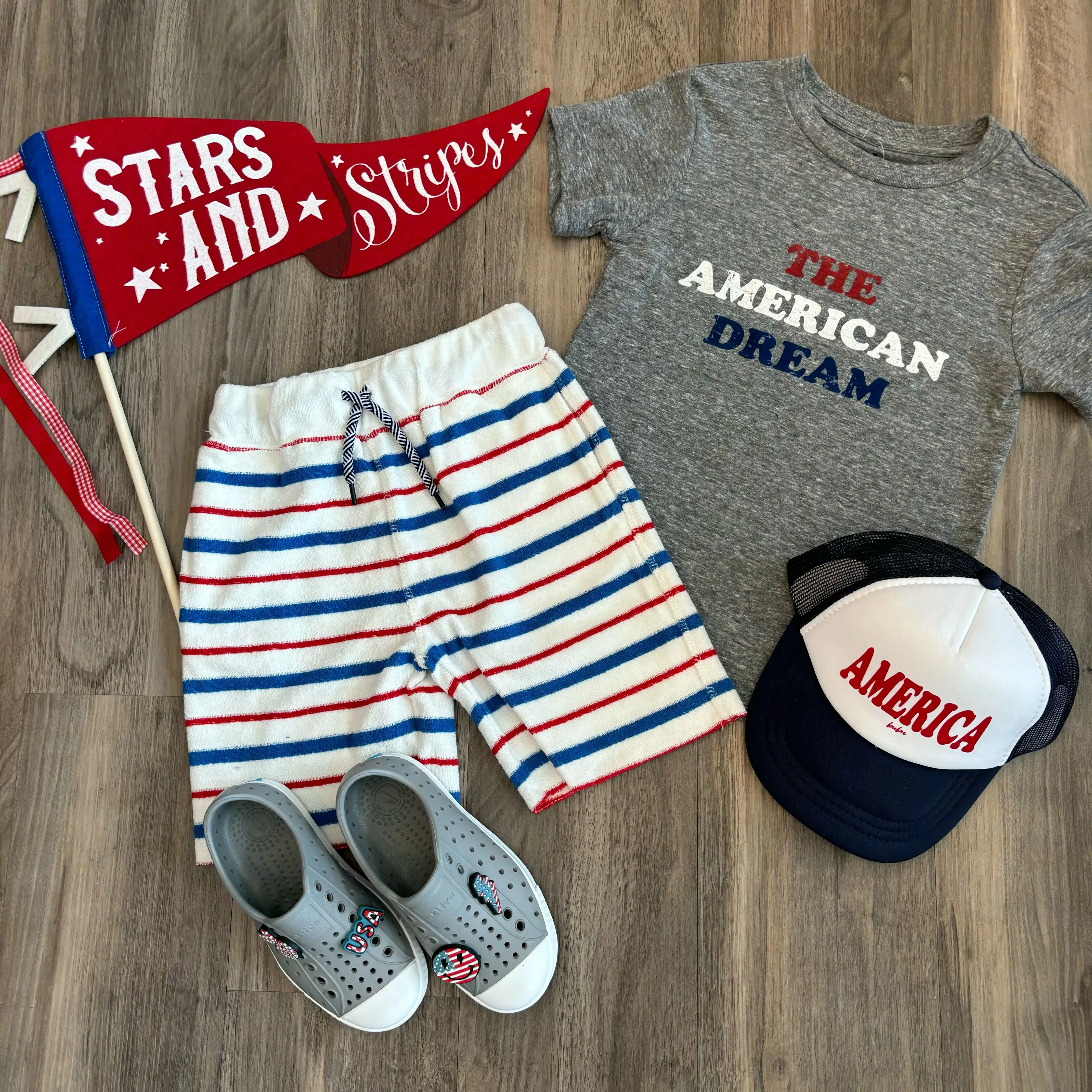 SILAS - The American Dream Tee in Heather Grey