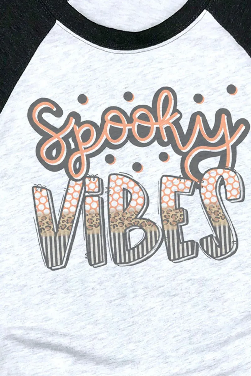 Spooky Vibes Tri-Blend Unisex 3/4 Raglan
