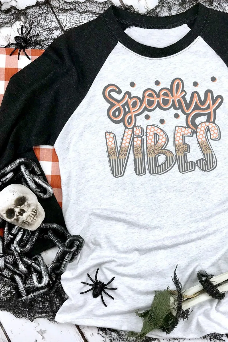 Spooky Vibes Tri-Blend Unisex 3/4 Raglan