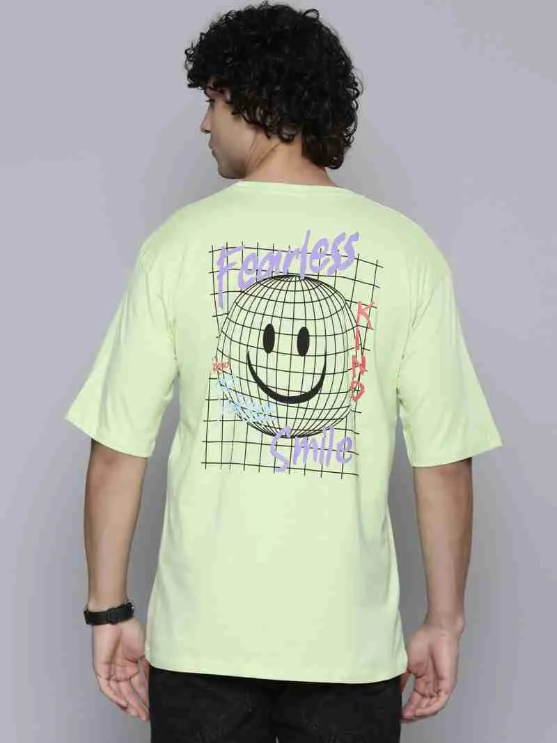 Stylish Green Cotton Blend Printed Tees For Men