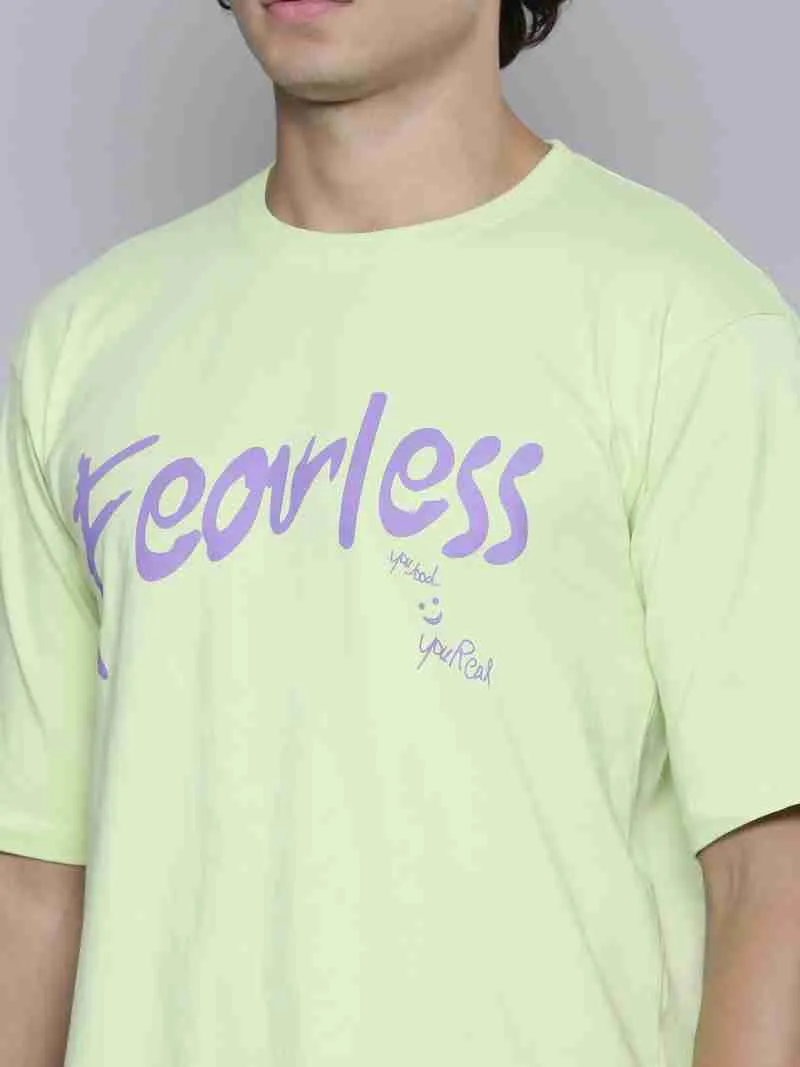 Stylish Green Cotton Blend Printed Tees For Men