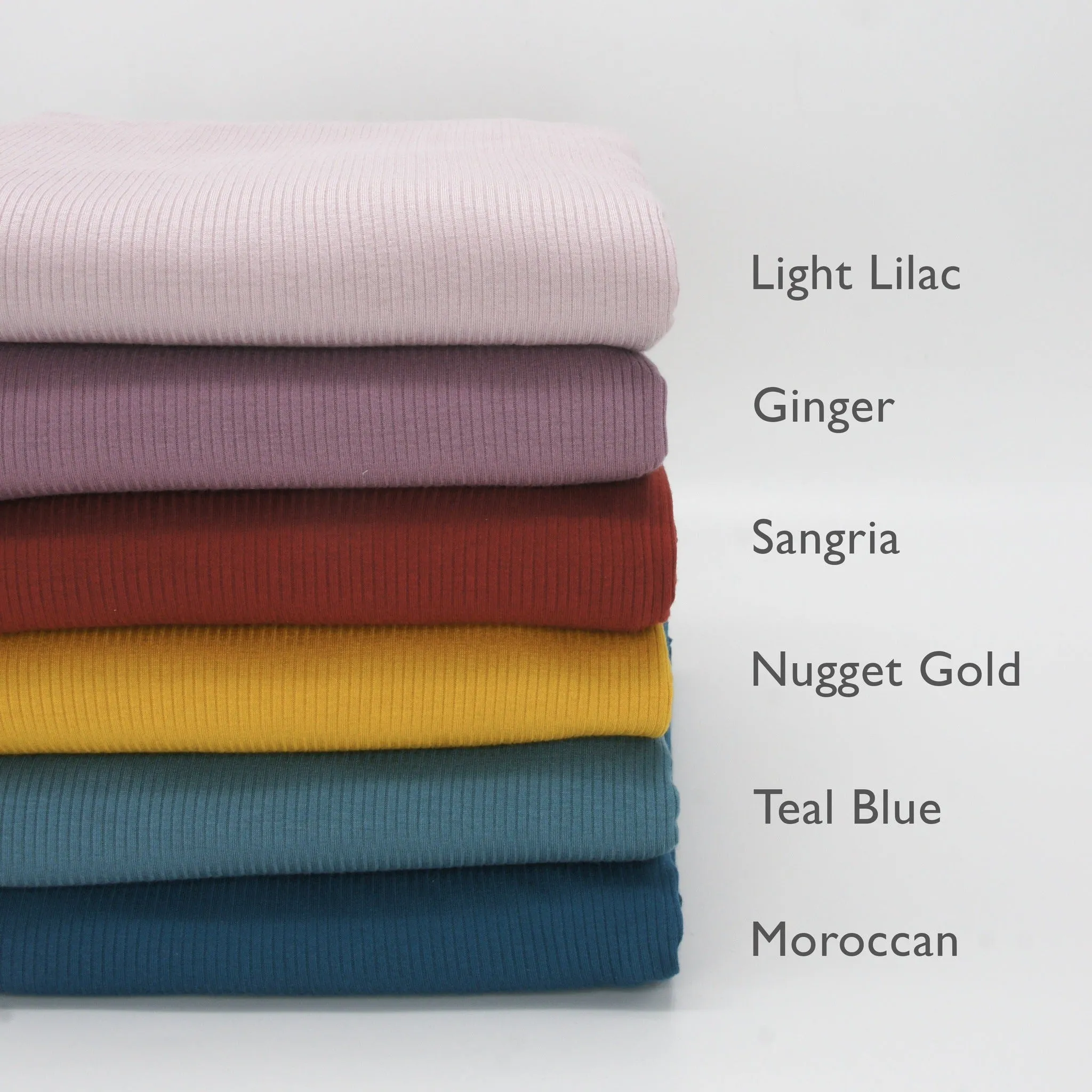 Tencel Modal Spandex Ribbed Knit - Teal Blue