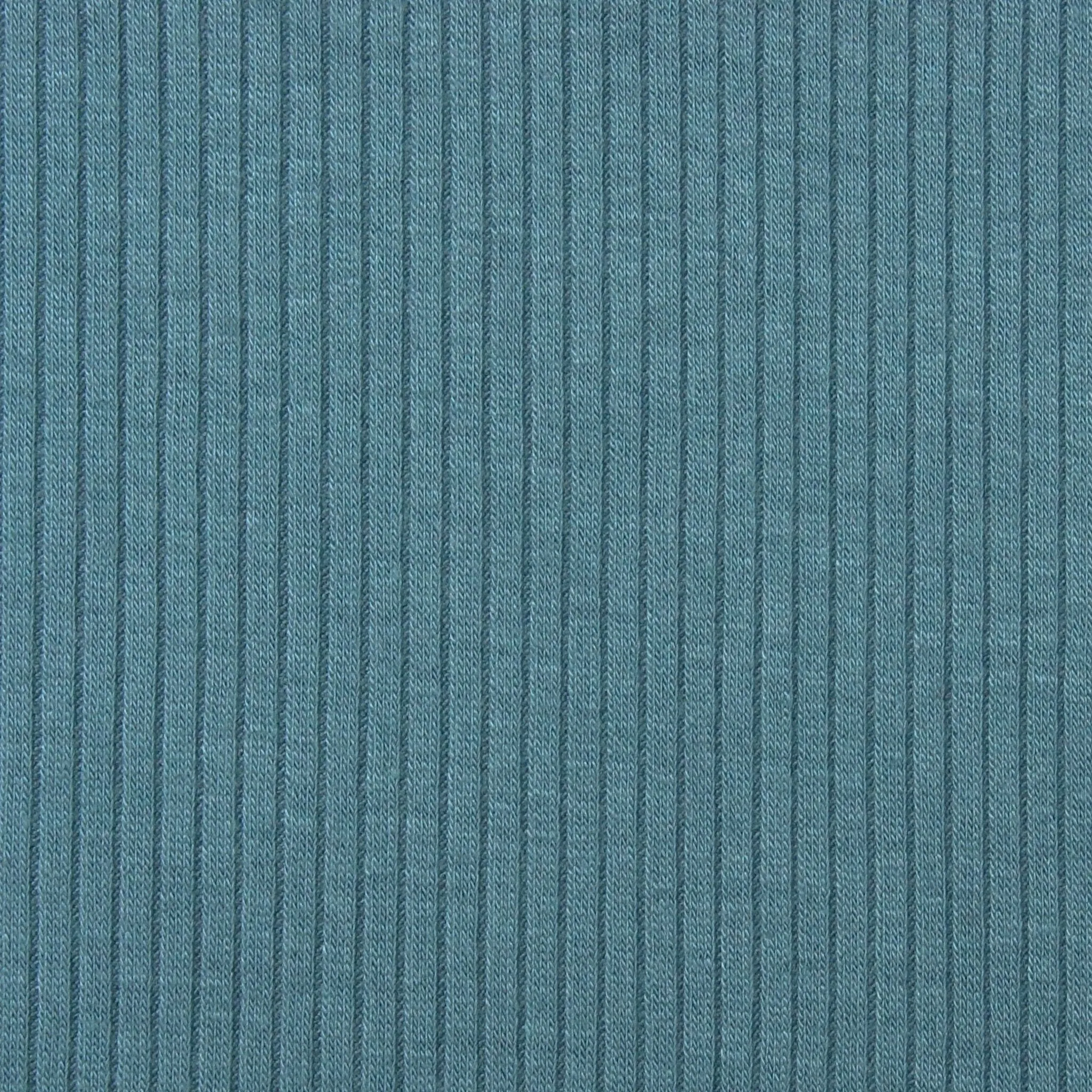Tencel Modal Spandex Ribbed Knit - Teal Blue