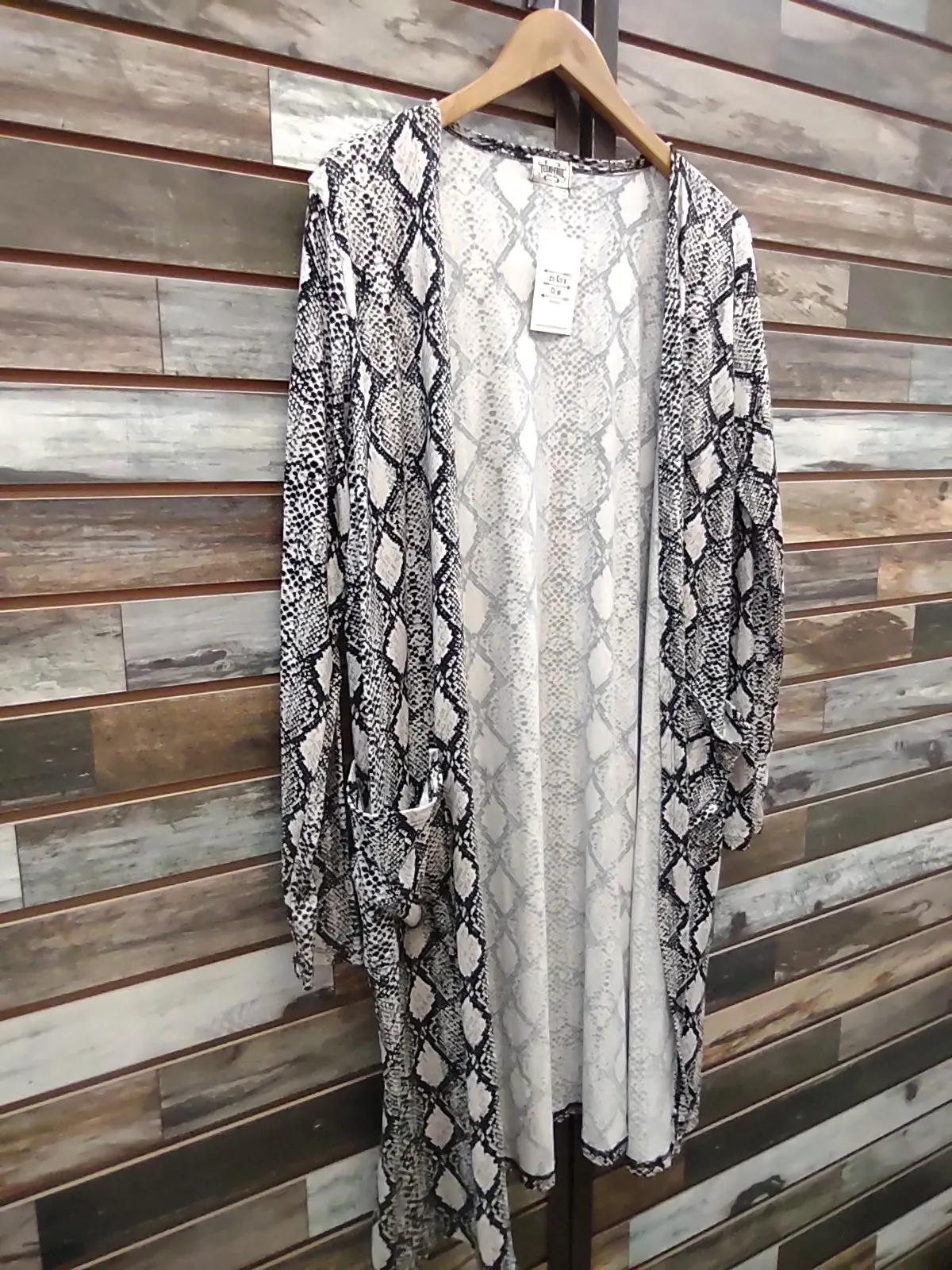 The Snakeskin Way Black Cardigan