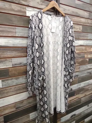 The Snakeskin Way Black Cardigan